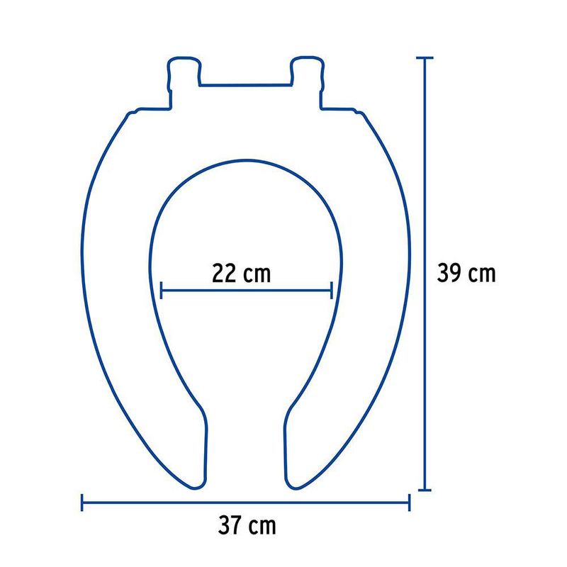 Asiento para Sanitario Blanco 40 Cm - Foset