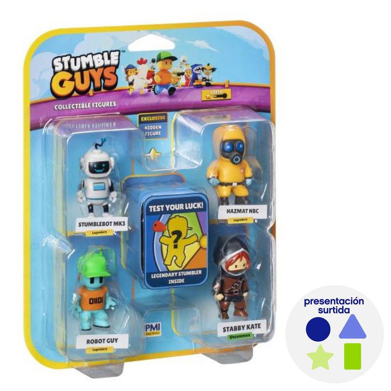 Pack 5 Figuras Stumble Guys S2 5.5 Cm