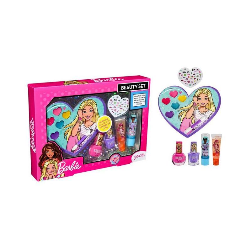 Set Maquillaje Barbie 6 Unidades