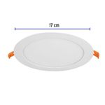 Lampara-LED-Redonda-Empotrable-luz-Calida-12-W---Volteck