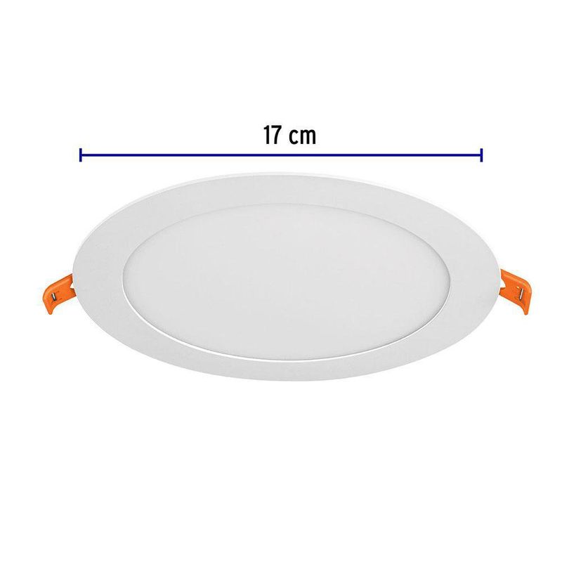 Lampara-LED-Redonda-Empotrable-luz-Calida-12-W---Volteck