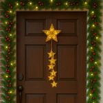 Estrella con Cadena de Estrellas con Luz LED