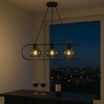 Lampara-Colgante-Negra-y-Plateado-3-Luces-40-W