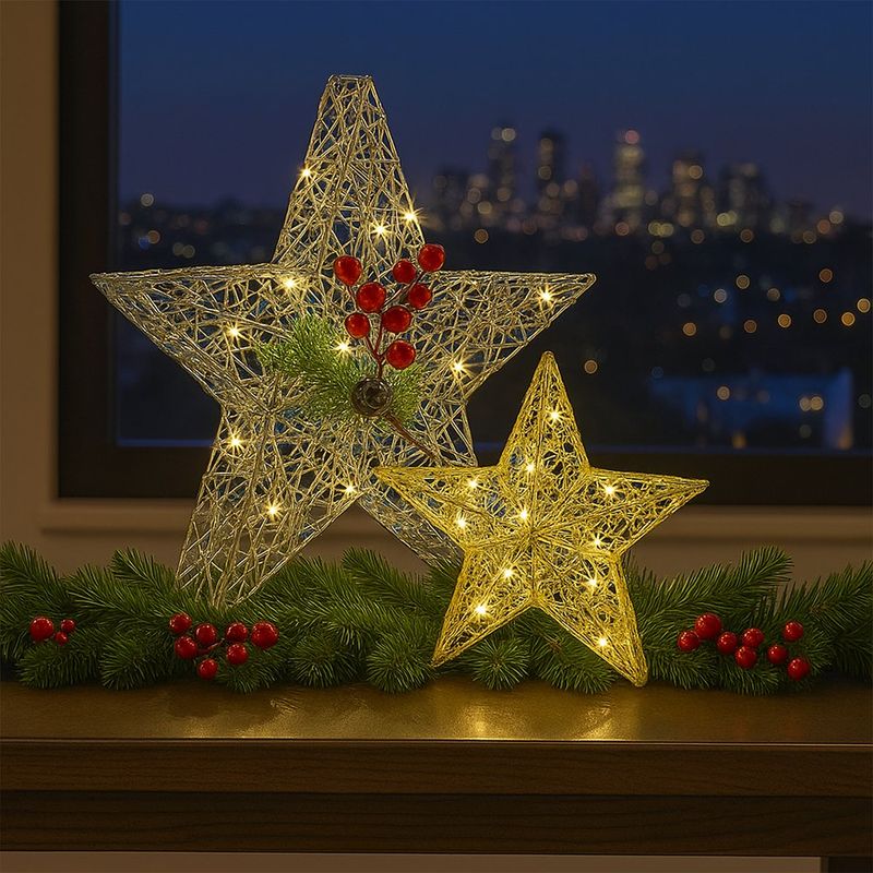 Estrella Decorativa con Luz LED