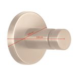 Toallero Adhesivo para Baño Moon Bronce - Tesa