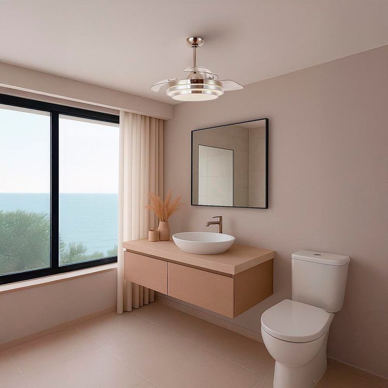 Ventilador de Techo Retráctil Led Control Remoto