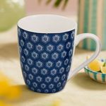 Set de 4 Pocillos Diseño de Flores 12 Oz