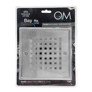 Desagüe de Acero Inoxidable Cuadrado 14 X 14 Cm