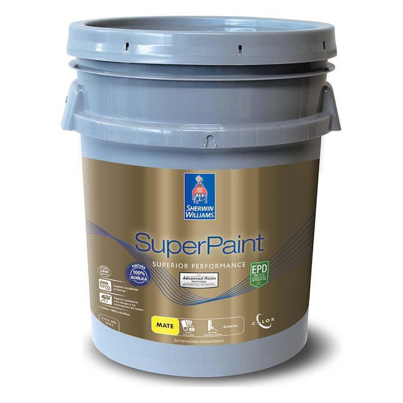 Pintura Acrílica Superpaint Exterior Mate 19 L