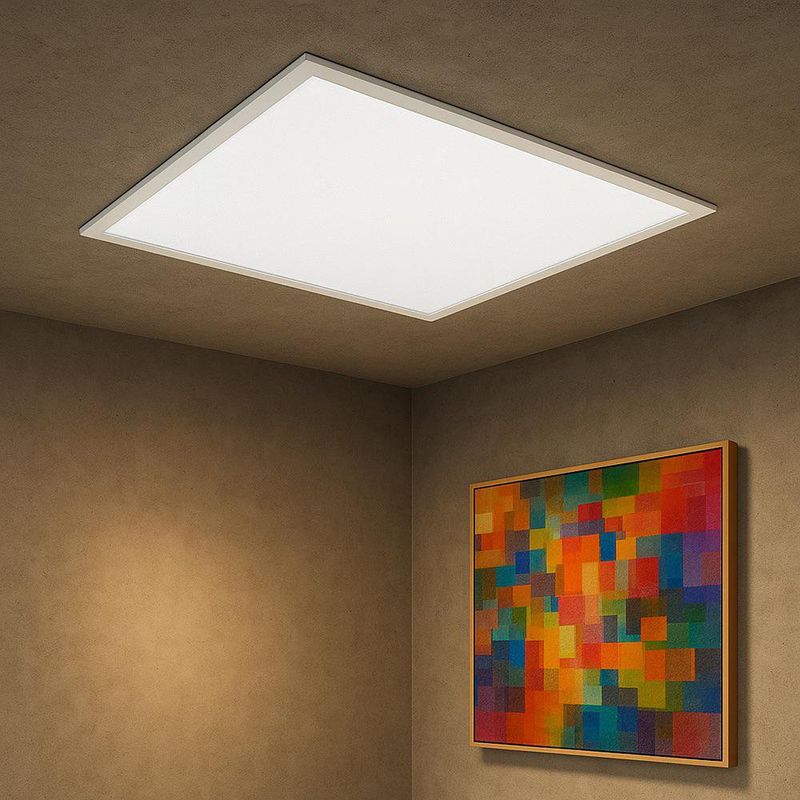 Panel LED de 40W Cuadrado Empotrable Backlit Blanco Luz Fría 60 Cm