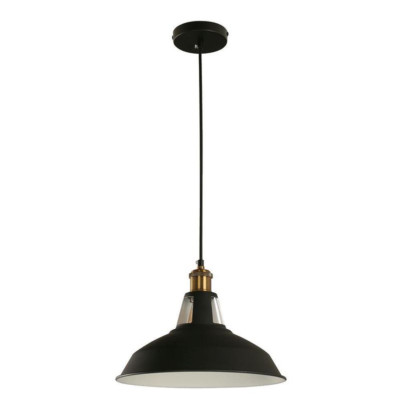 Lámpara Colgante Negra 1 Luz Base E27 60 W - Z