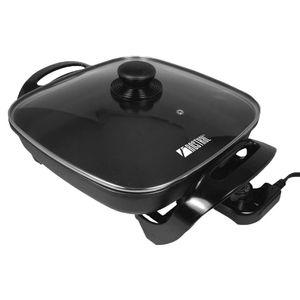 Sartén Eléctrico con Tapa de Vidrio