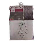 Cortina Baño con Ganchos Estampado Floral Lavanda