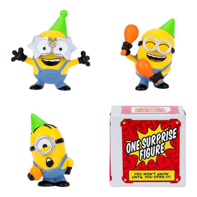 Set de 4 Figuras Minions Coleccionables Diseños Surtidos