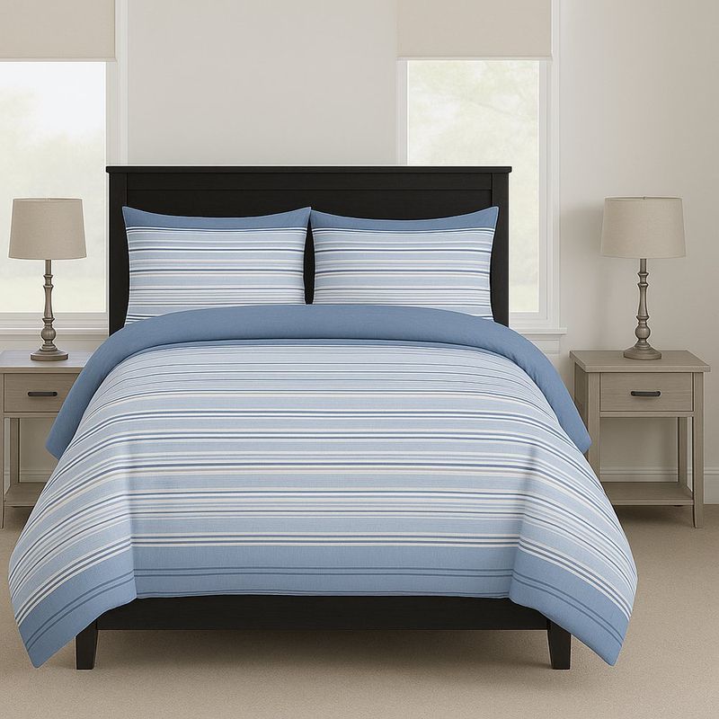 Set Cubrecama + Set de Sábanas King Poliéster Colores Surtidos