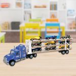 Camión Transportador de Vehículos de 60 Cm con 9 Autos