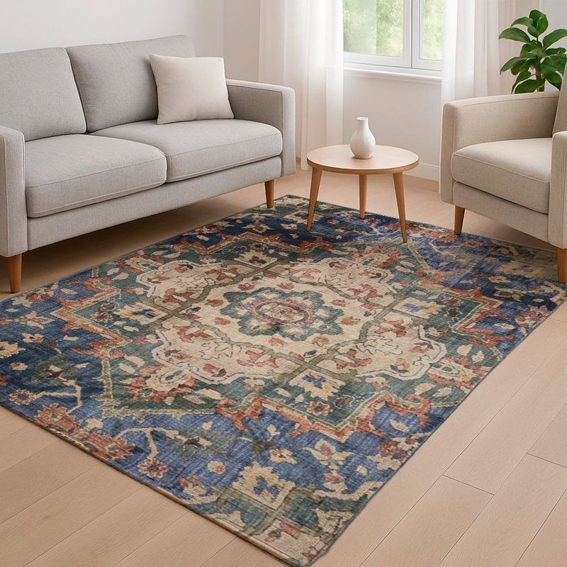 Alfombra Area Liba 133 x 190 cm Color Persa Azul