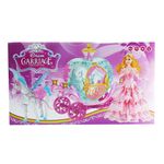 Carroza de Princesa con Muñeca y Caballo