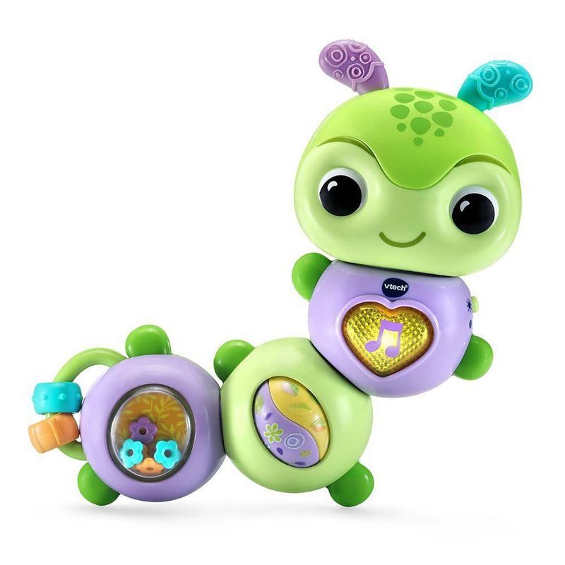 Sonajero Interactivo con Forma de Oruga Verde