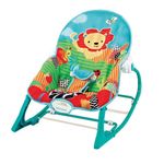 Silla Mecedora Azul con Vibración y Juguetes Interactivos