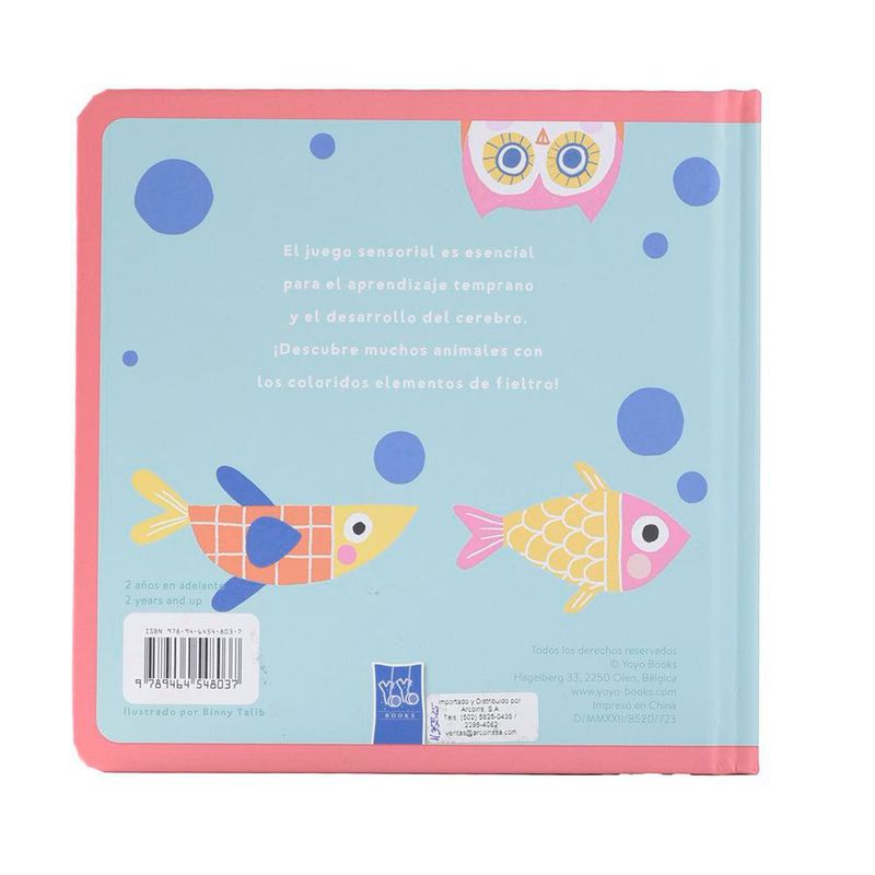 Libro Infantil con Texturas de Animales