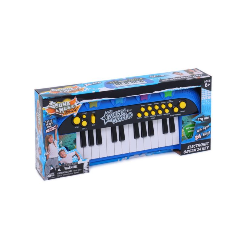 Piano Electrónico de 24 Teclas con Luz y Sonido