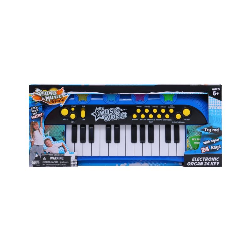 Piano Electrónico de 24 Teclas con Luz y Sonido