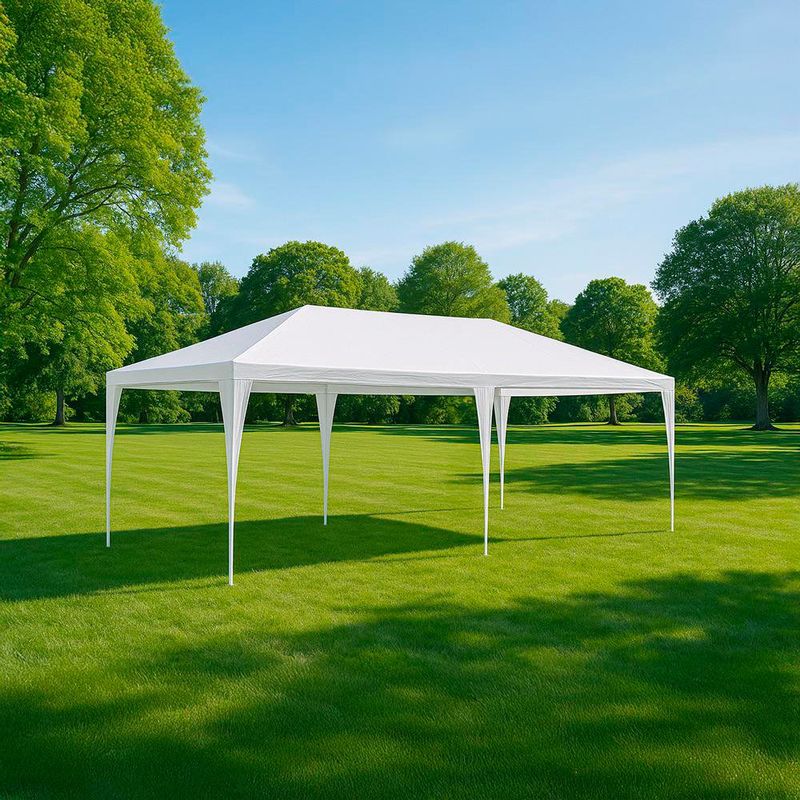 Toldo Armable Blanco de 3 x 6 x 2.5 Metros