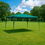 Toldo de Poliéster Color Verde de 3 x 4 x 2.5 Metros