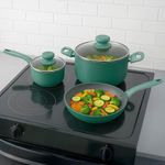 Batería de 5 Piezas para Cocina Antiadherente Verde