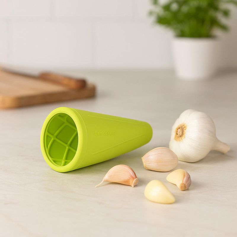 Pelador de Ajo de Silicón Verde