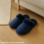 Pantufla Azul para Caballero Talla 43/44