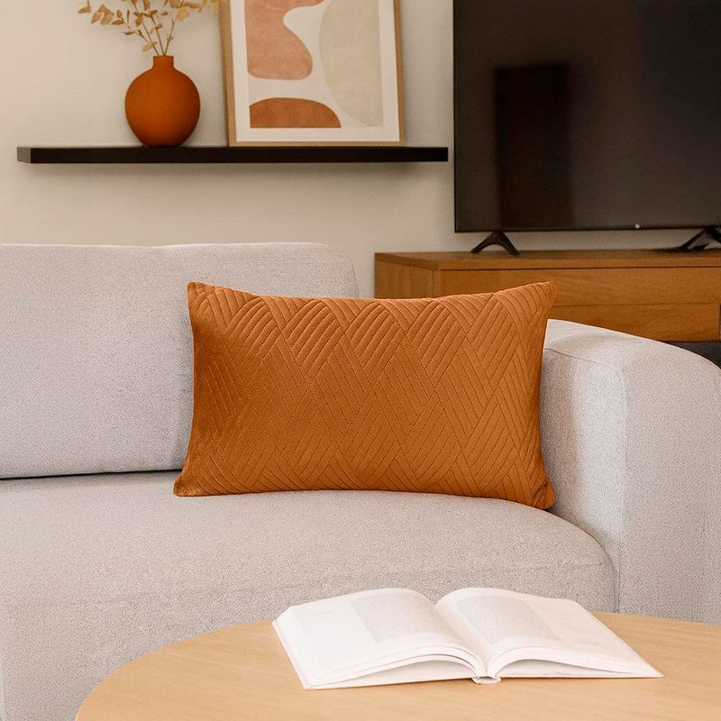 Cojín Relleno Decorativo Rust 30 x 50 Cm