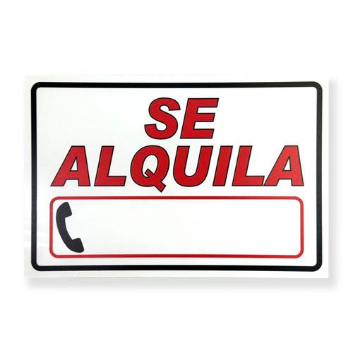Rótulo Se Renta 30 X 20 Cm