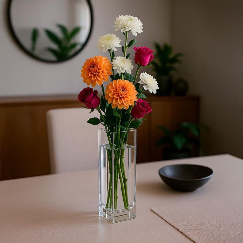 Florero-de-Vidrio-Cuadrado