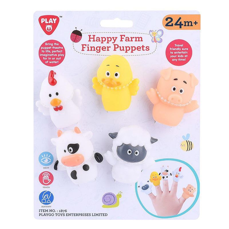 Juguete Para El Baño Títeres Amigos De La Granja - Playgo