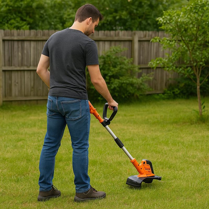 Desbrozadora de Grama Eléctrica de 550 W