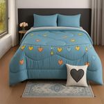 Set Edredón Infantil Diseño Corazones Full Queen