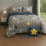 Set de Edredón 3 Piezas Diseño Estrellas Imperial