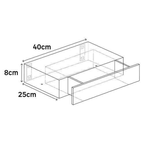 Gaveta de Mdf Blanca - Varios Colores