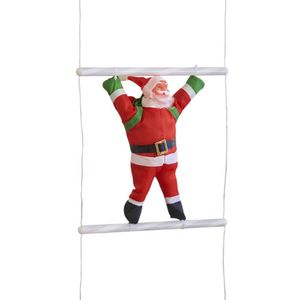 Santa Claus Decorativo en Escalera con Luz