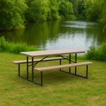 Set de Comedor Plegable Café para Camping