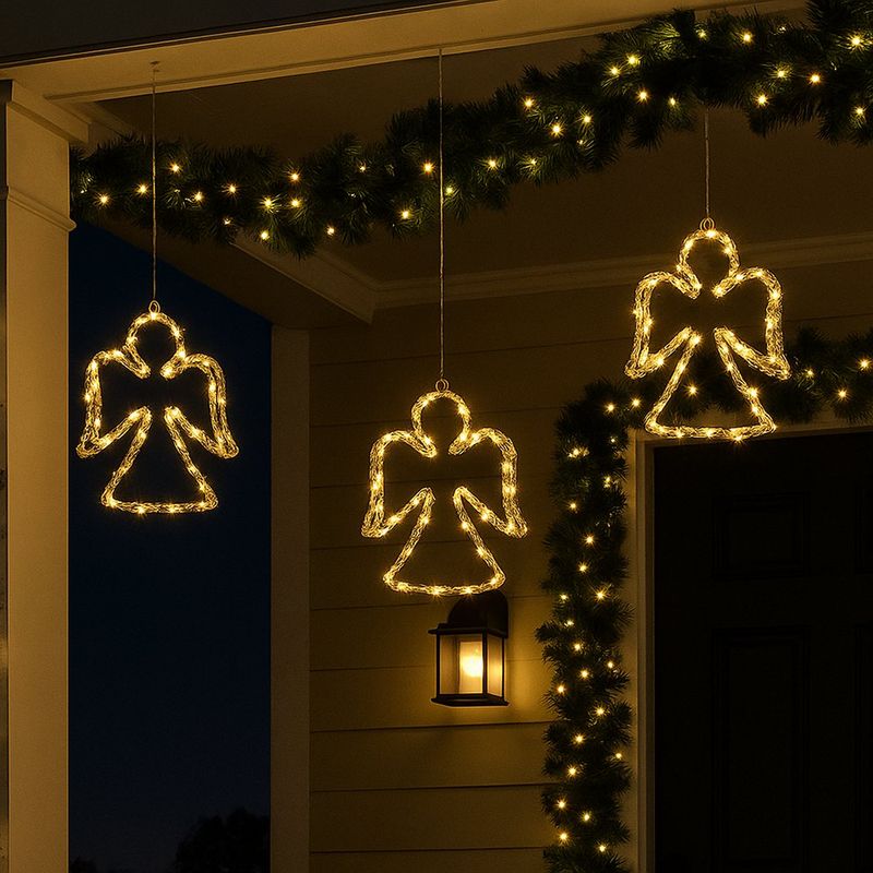 Ángel Decorativo con Luz LED Blanca Cálida