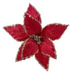 Pick Pascua Roja con Orilla Dorada de 22 Cm