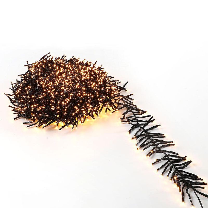 Serie Tipo Racimo LED Blanca Cálida 1000 Luces y 8 Funciones