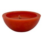 Vela Media Esfera Color Naranja 4 Cm