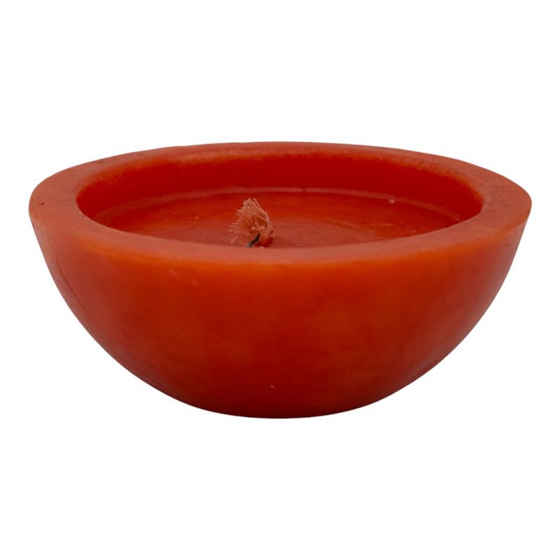 Vela Media Esfera Color Naranja 4 Cm