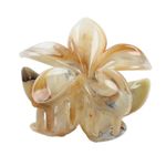 Gancho Cabello Flor Beige