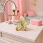 Gancho Cabello Flor Beige