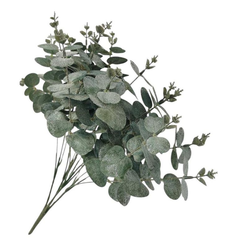 Ramo con Hojas Brillantes Verdes 50 Cm